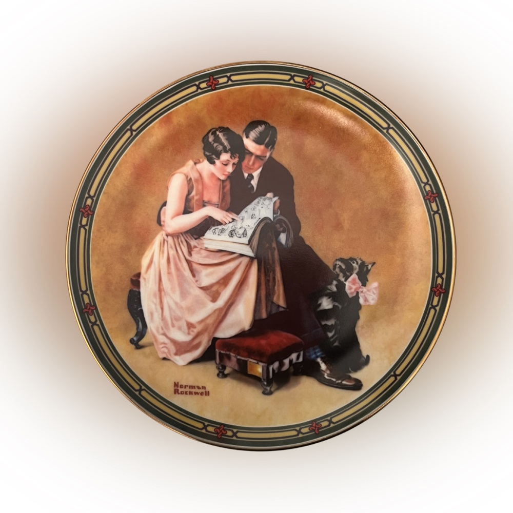 Knowles “A Couples Commitment” Norman Rockwell Collectors Plate Number 14396M